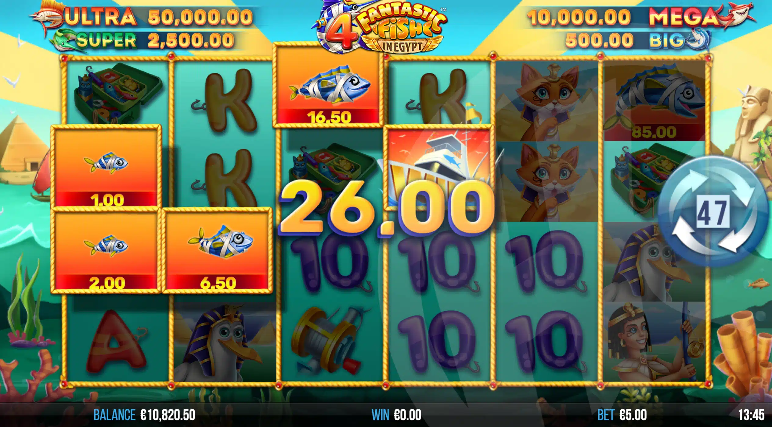 4 Fantastic Fish in Egypt Slot Review pic 8